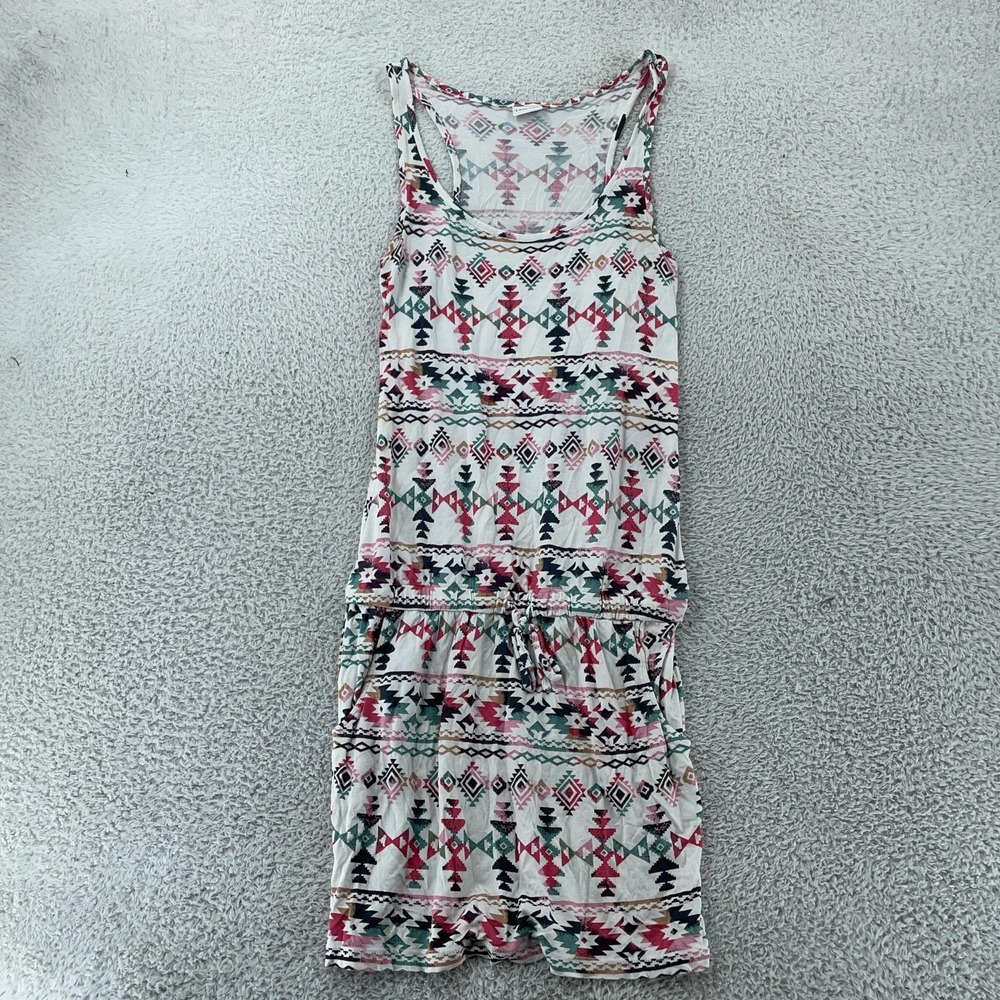 !Tag‎ out of Focus! Aztec Tribal Dress Women's Small Summer Beach Casual